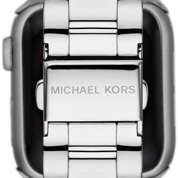 MICHAEL KORS Pavé Silver-Tone Strap For Apple Watch - Picture 8 of 8